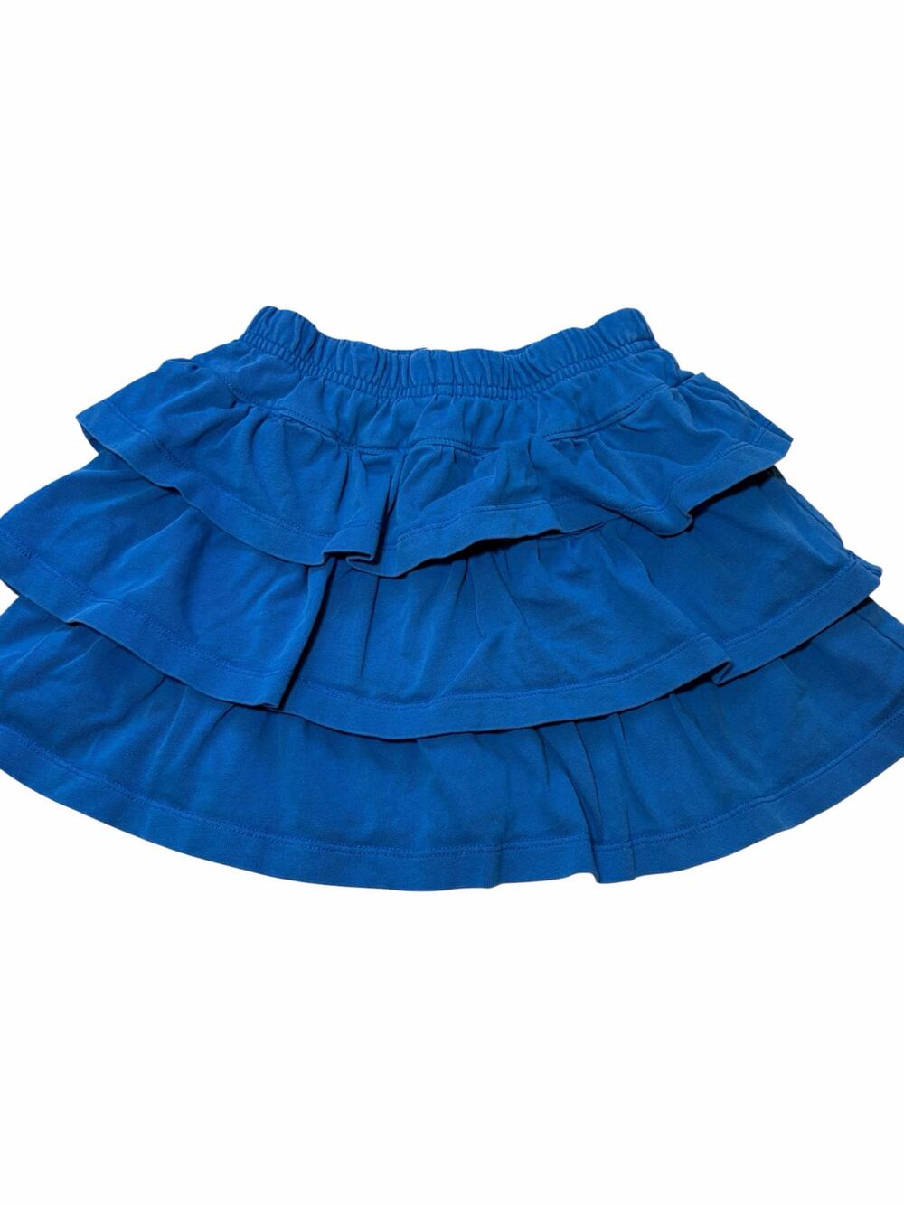 Hanna Andersson Girls Size 5 Royal Blue Tiered Ruffle Skort 100% Cotton